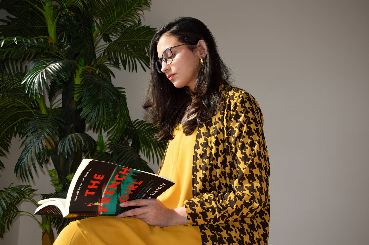 City Girl - Mustard Open Shirt