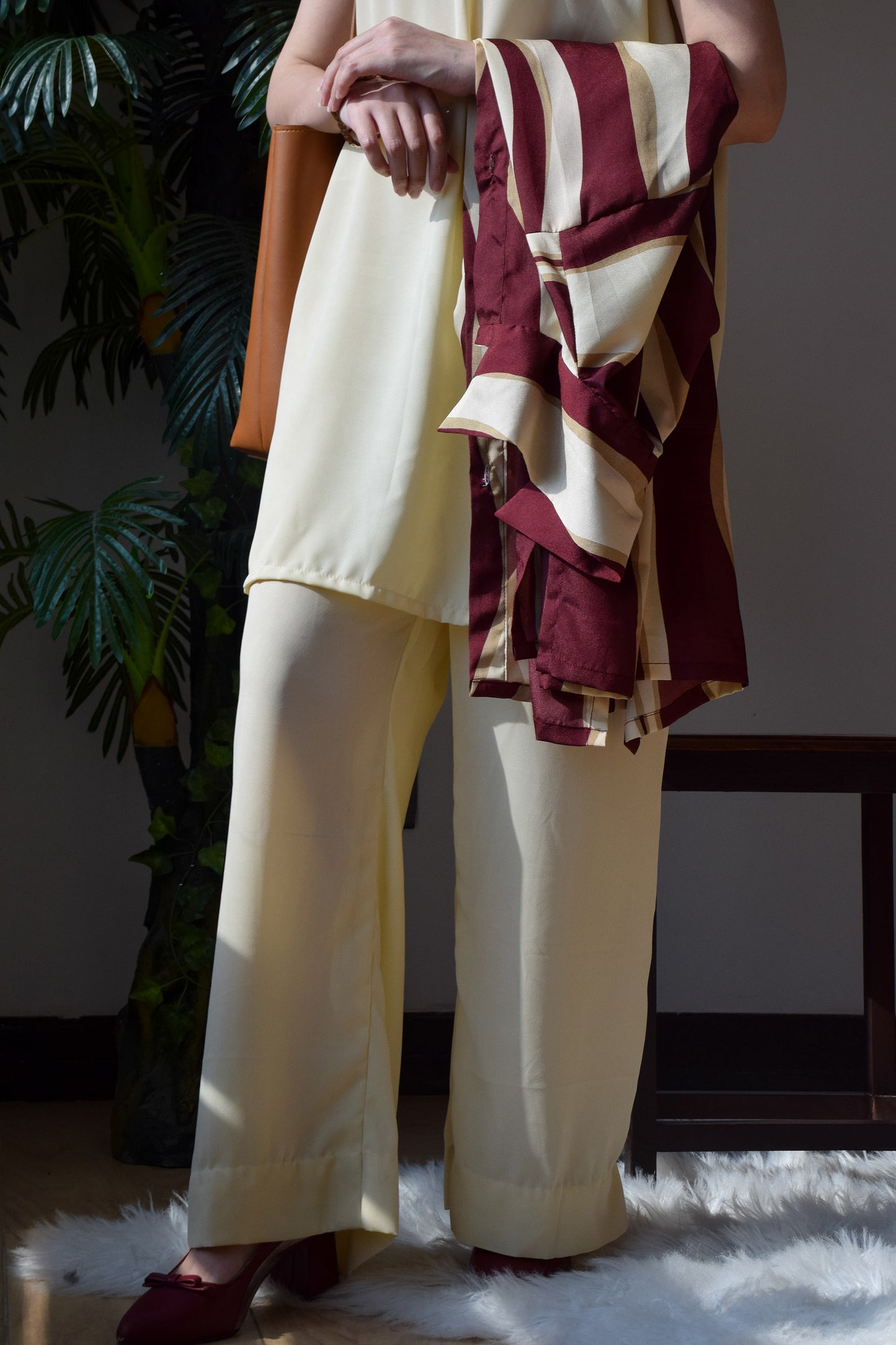 City Girl - Maroon Button Down