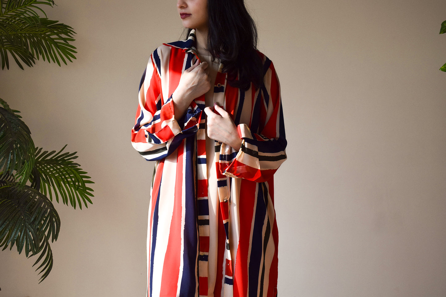 City Girl - Multi Stripe Button Down
