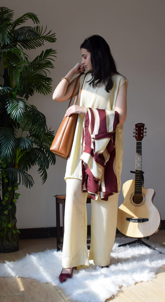City Girl - Ivory Co-ord Set