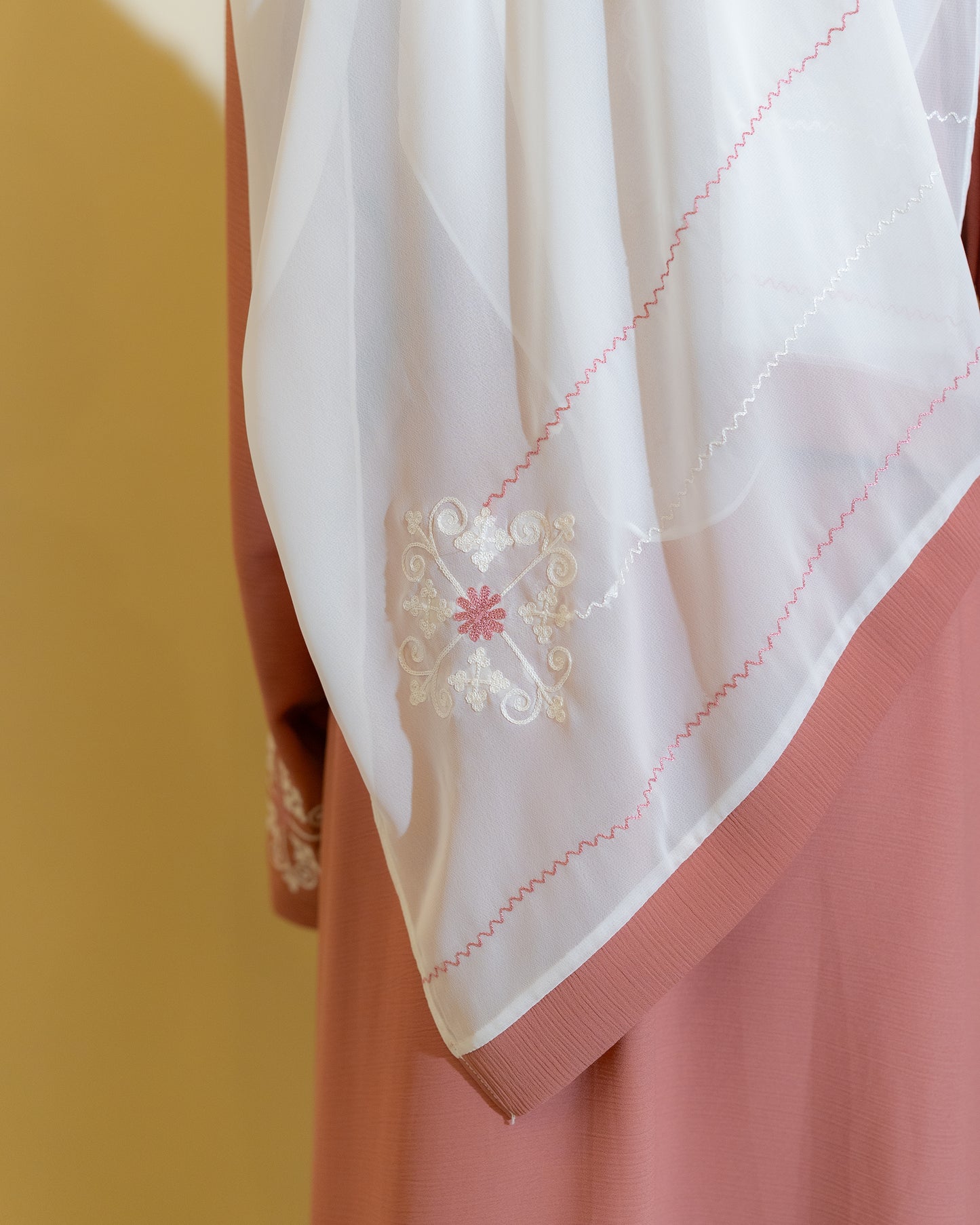 Blush Pink Open Abaya