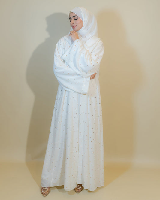 White Hearts Open Kimono/ Shrug